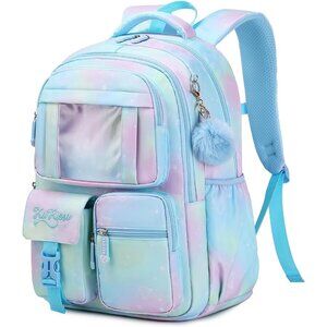Girls Blue Students Book Bag Kawaii Ita Backpack